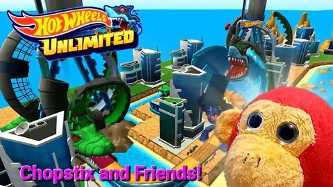 Chopstix and Friends! Hot Wheels unlimited: the 23rd race with WORLD TRACKS! #hotwheels #gaming