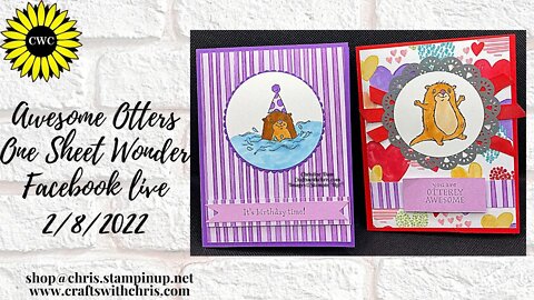 Awesome Otters One Sheet Wonder!