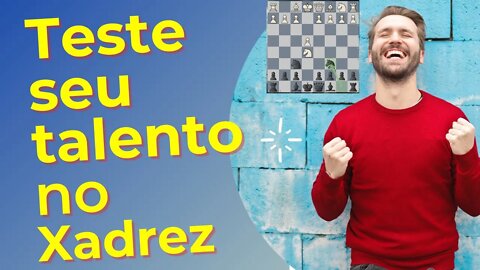 TESTE SEU TALENTO NO XADREZ COM ESTE QUEBRA CABEÇAS CHESS PUZZLE