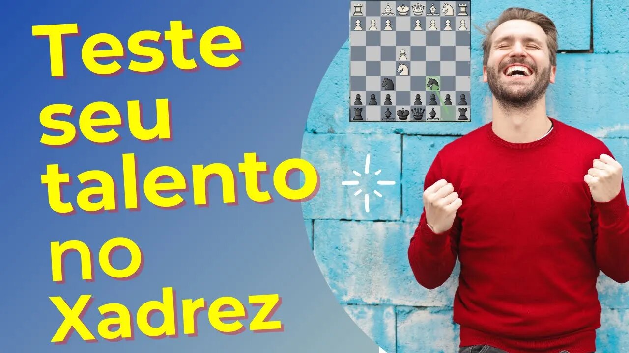TESTE SEU TALENTO NO XADREZ COM ESTE QUEBRA CABEÇAS CHESS PUZZLE