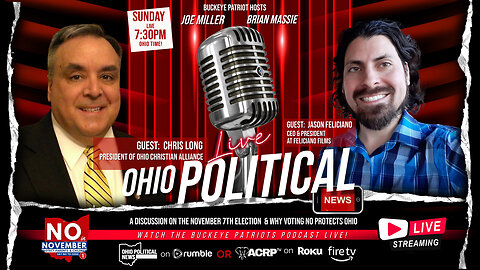 Buckeye Patriots...LIVE TONIGHT 730pm! Issue 1 Chris Long and Jason Feliciano.