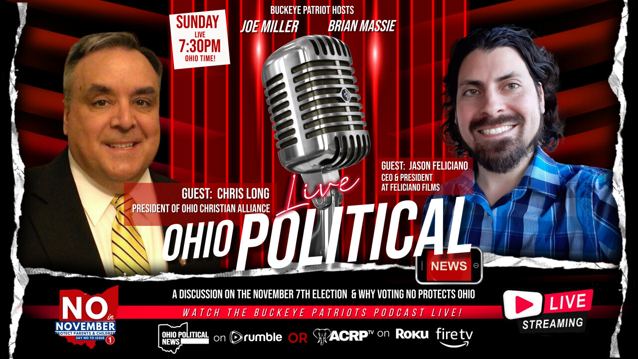 Buckeye Patriots...LIVE TONIGHT 730pm! Issue 1 Chris Long and Jason Feliciano.