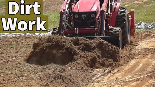 Compact Tractor Dirt Work! DIY Greenhouse Build