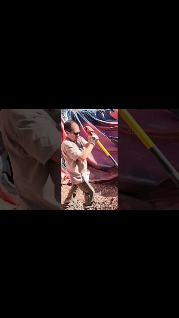 How Hard Is It To Tear Apart An Earthbag Wall? #shorts