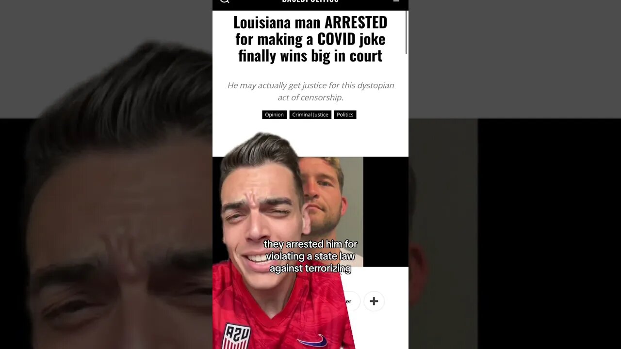 This man was ARRESTED for joking about C0VID?!?
