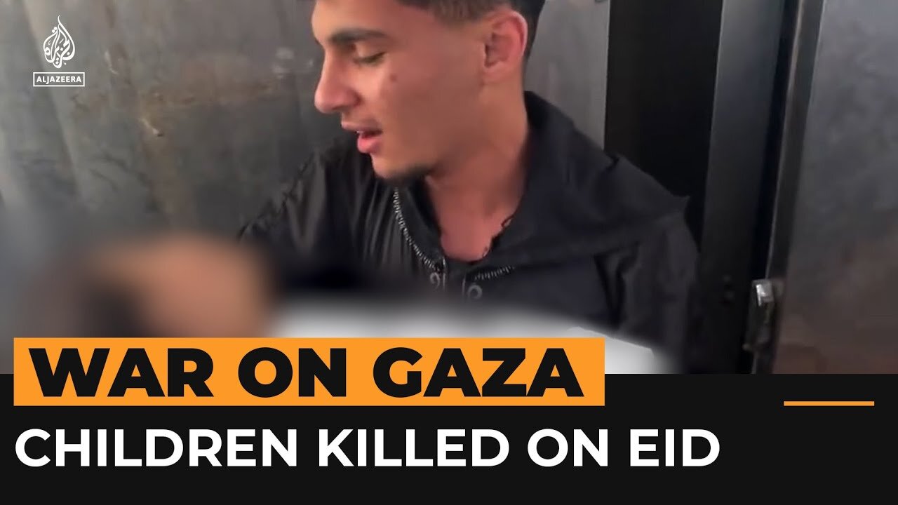 Children killed in Israeli attacks in Gaza on first day of Eid | Al Jazeera Newsfeed