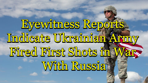 EYEWITNESS REPORTS INDICATE UKRAINIAN ARMY FIRED FIRST SHOTS IN WAR WITH RUSSIA