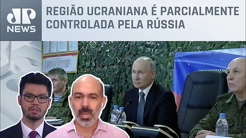 Putin visita bases militares em Kherson e Luhansk, na Ucrânia; Schelp e Kobayashi analisam