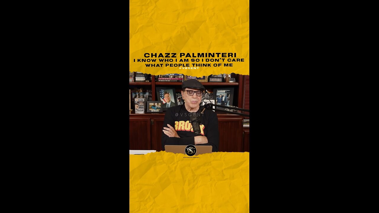 #chazzpalminteri I know who I am so I don’t care what people think of me.