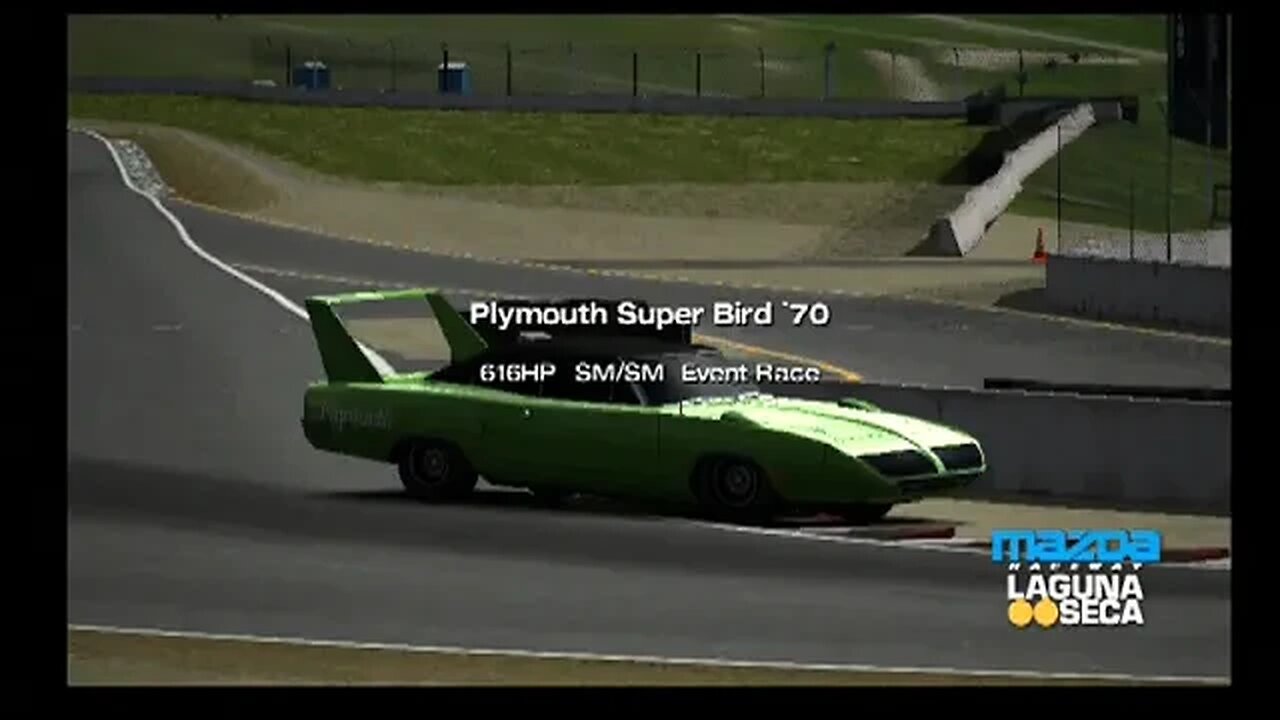 Gran Turismo 4 Walkthrough Part 43 Stars and Stripes! Laguna Seca! Race 1! Plymouth Superbird!