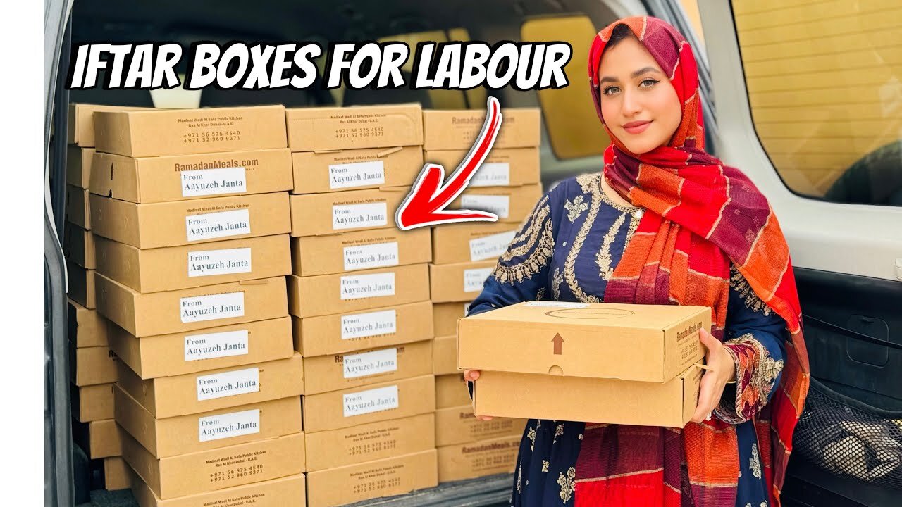 Aayuzeh Janta ki taraf se iftari boxes distribute❤️ #alizehjamali