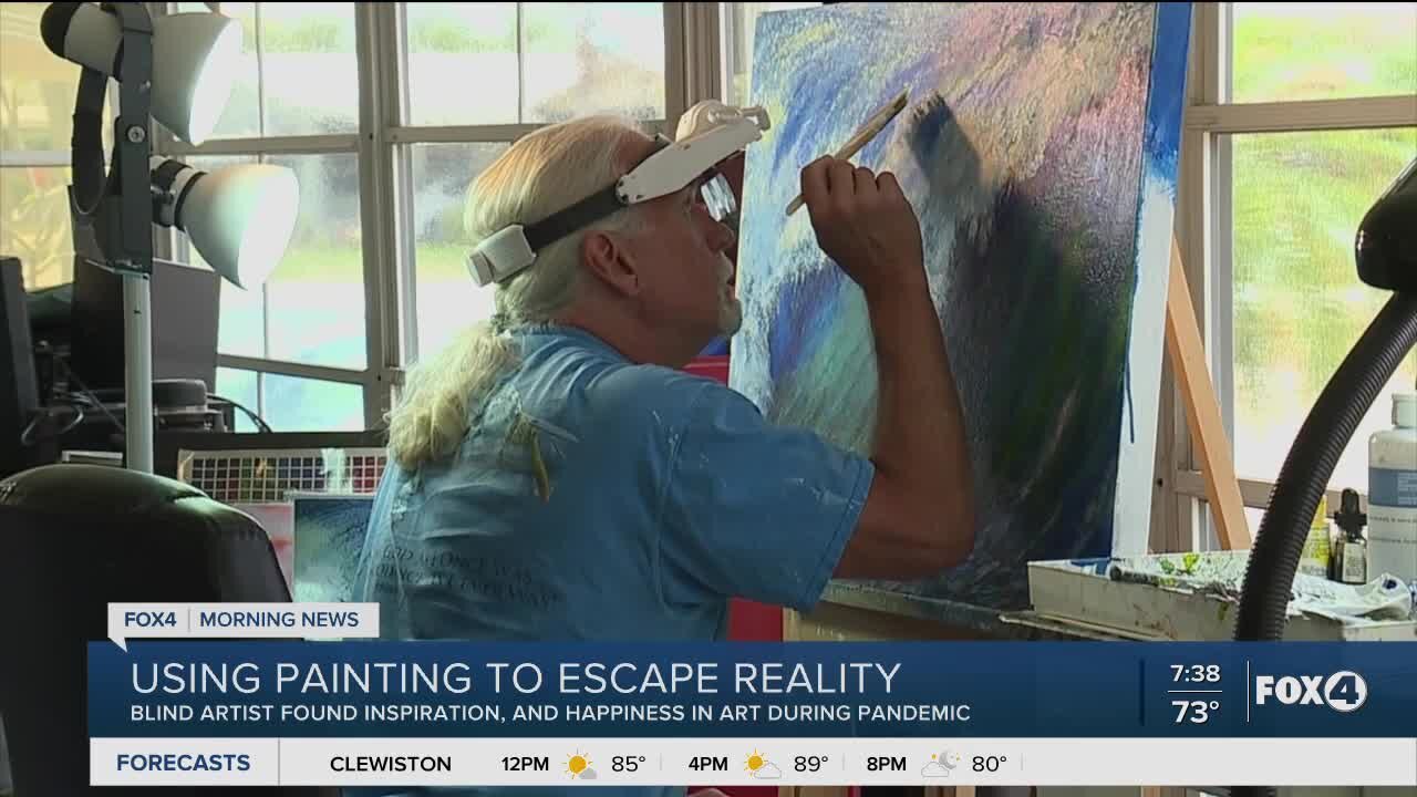 Blind artist finds inspiration and happiness during pandemic