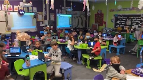 Kids celebrate no longer needing to wear masks