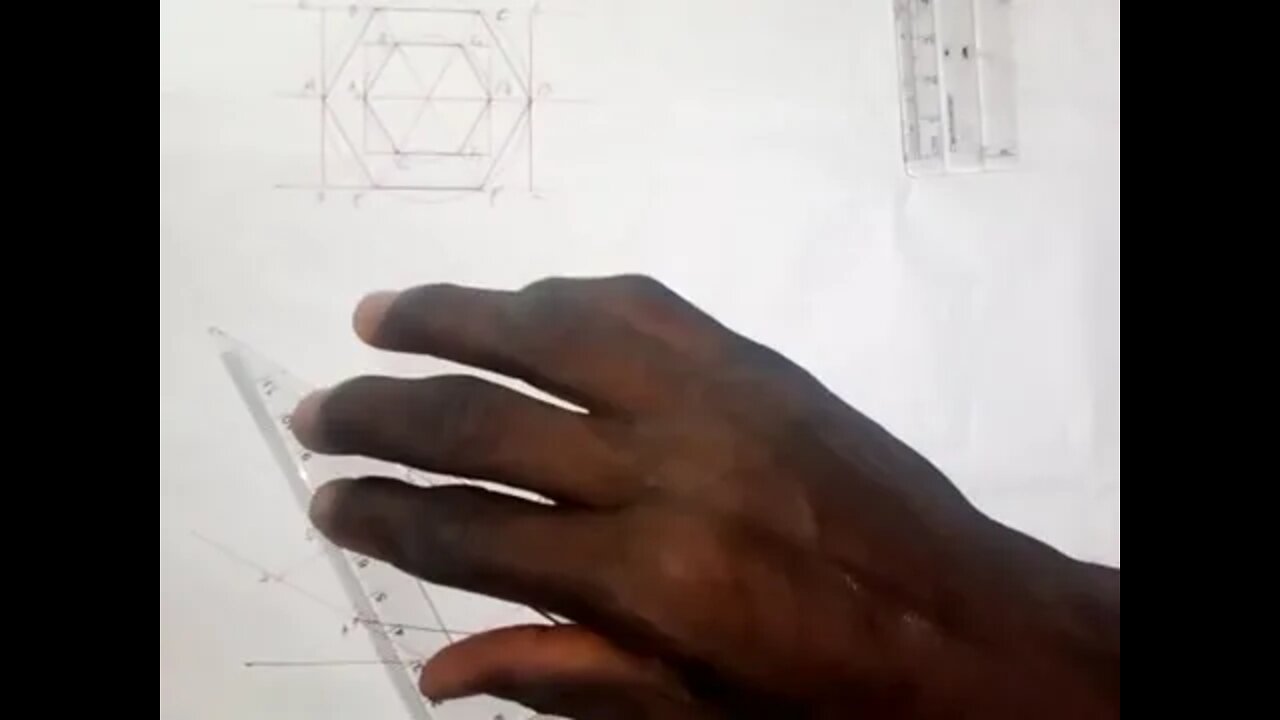 Construction of Frustum of Hexagonal Pyramid