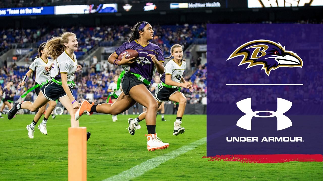 LIVE Girls Flag Football Semifinals | Baltimore Ravens