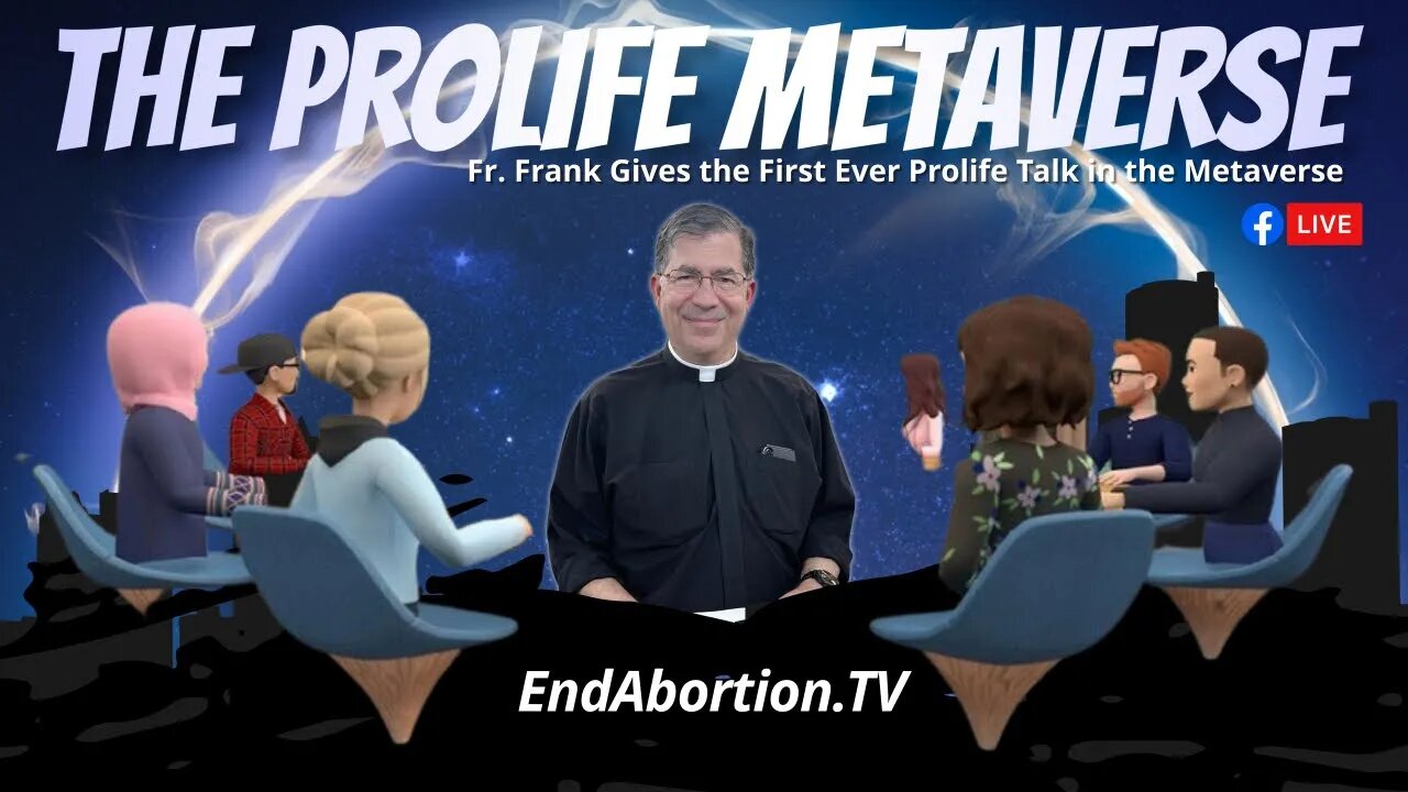 Fr. Frank Gives the First Ever Prolife Talk in the Metaverse!! #metaverse #prolife #meta