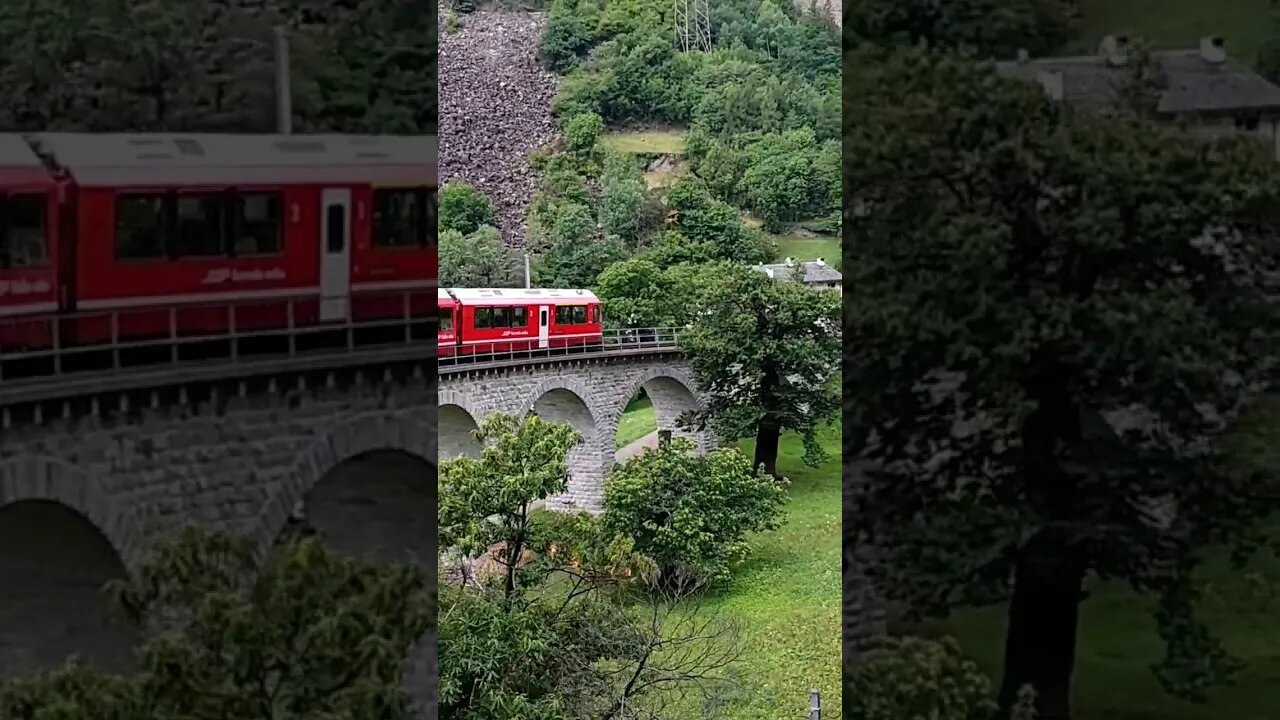 Swiss mountain trains #swiss #mountains #trains #italy #alps #shorts #railway #irctc #nature #travel