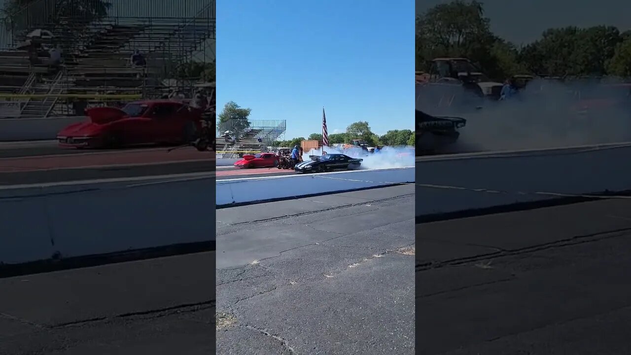 63 Corvette takes out the Camaro. Pair of 4 second 1/8 Index racers