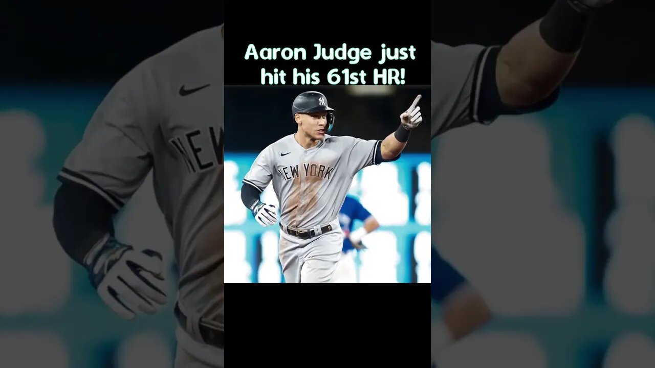 Aaron Judge Hits Number 61... #shorts