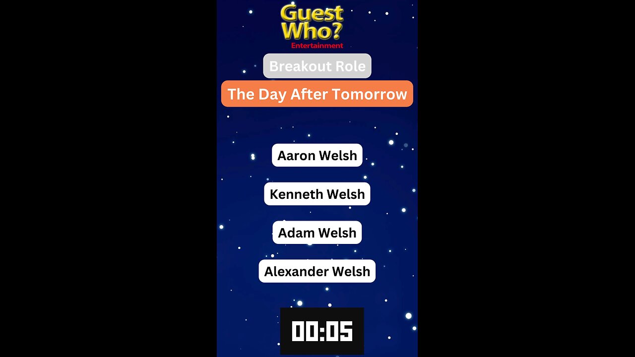 Guest This Actor #135 Like A Quick Quiz? | The Day After Tomorrow