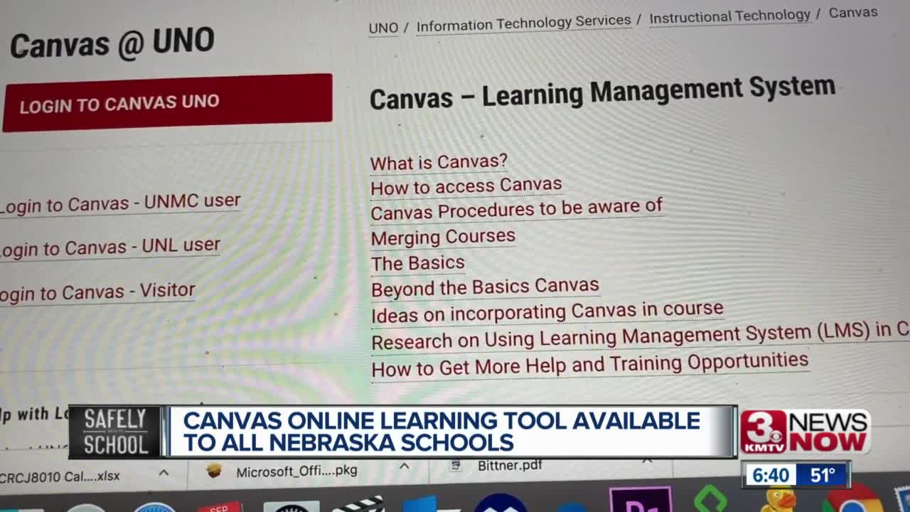 Canvas online learning tool available to Nebraska schools