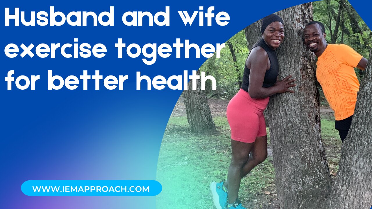 Husband and wife exercise together for better health