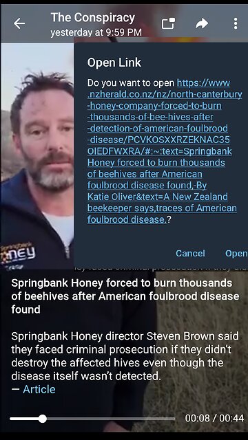 News Shorts: Beehives Burnt after Foulbrood Disease Hysteria