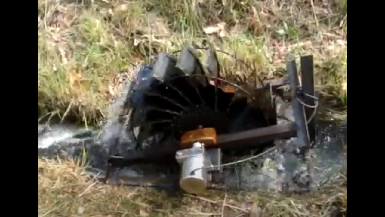 200 W TURBINE AND DYNAMO / SMALL RIVER / FREE ENERGY