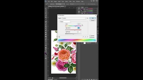 how to cut flower and change color in photoshop#shorts #photoshop