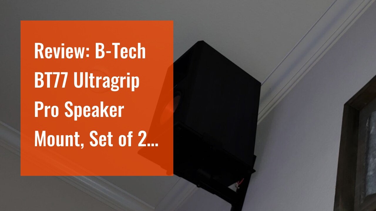 Review: B-Tech BT77 Ultragrip Pro Speaker Mount, Set of 2, Side Clamp with Tilt and Swivel, Bla...
