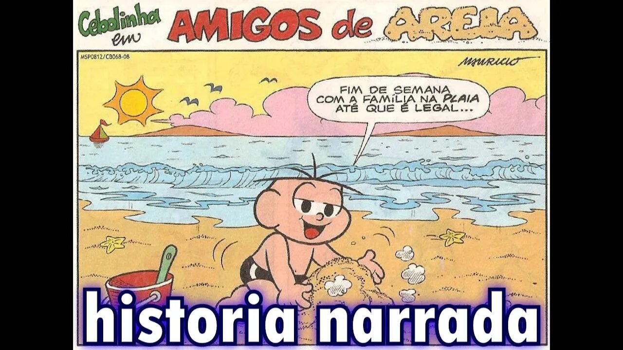 Cebolinha em-Amigos de areia | Gibis do Rapha