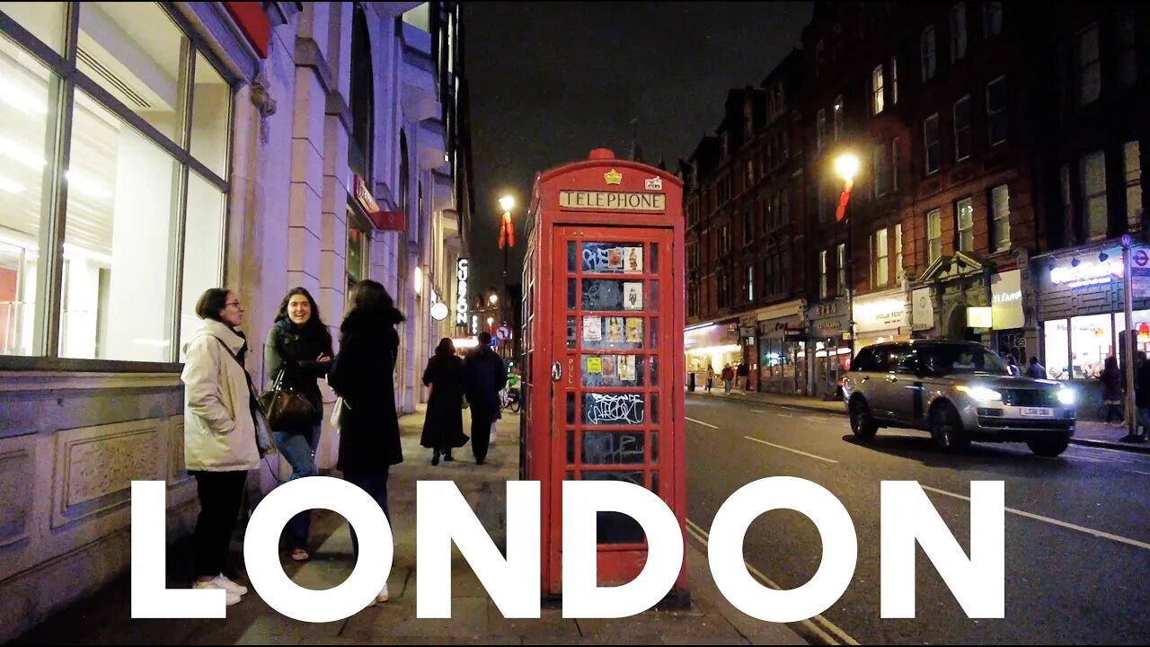 🏴󠁧󠁢󠁥󠁮󠁧󠁿 NIGHTLIFE IN LONDON - SOHO 4K WALK