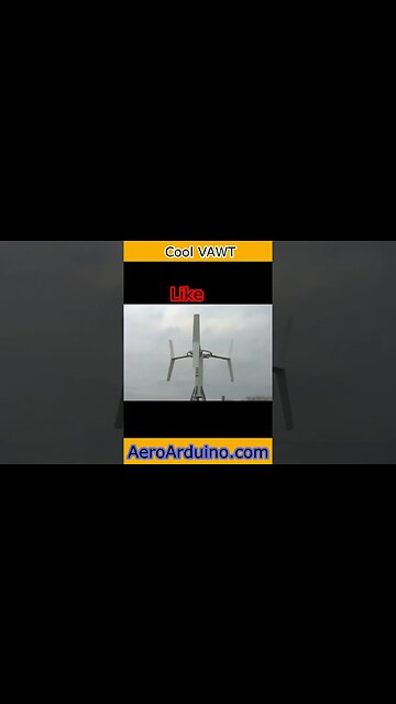 Coolest Vertical Wind Turbine Ever Seen #AeroArduino
