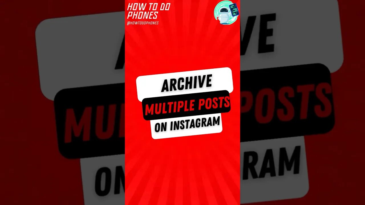 Archive Multiple Posts on Instagram