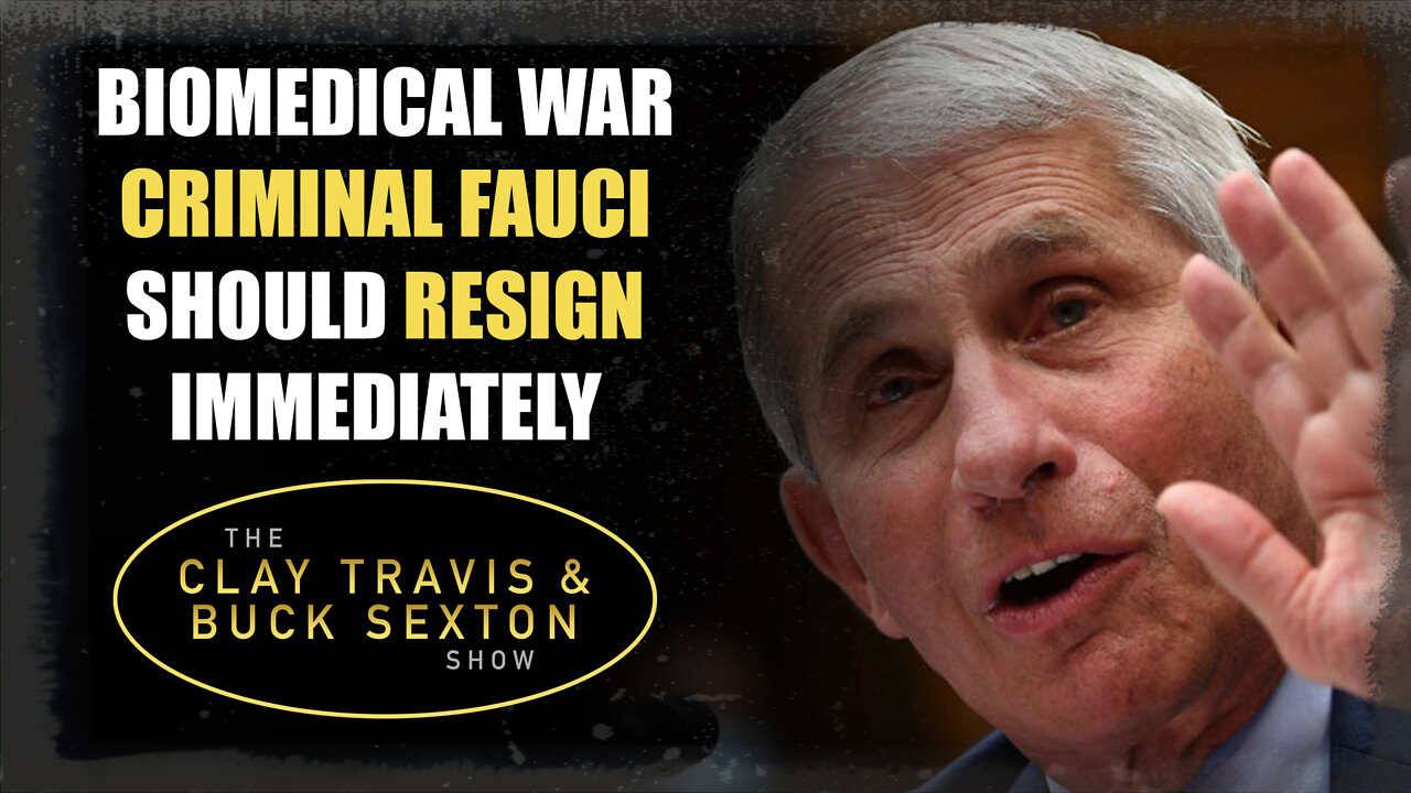 Biomedical War Criminal Fauci Should Resign Immediately