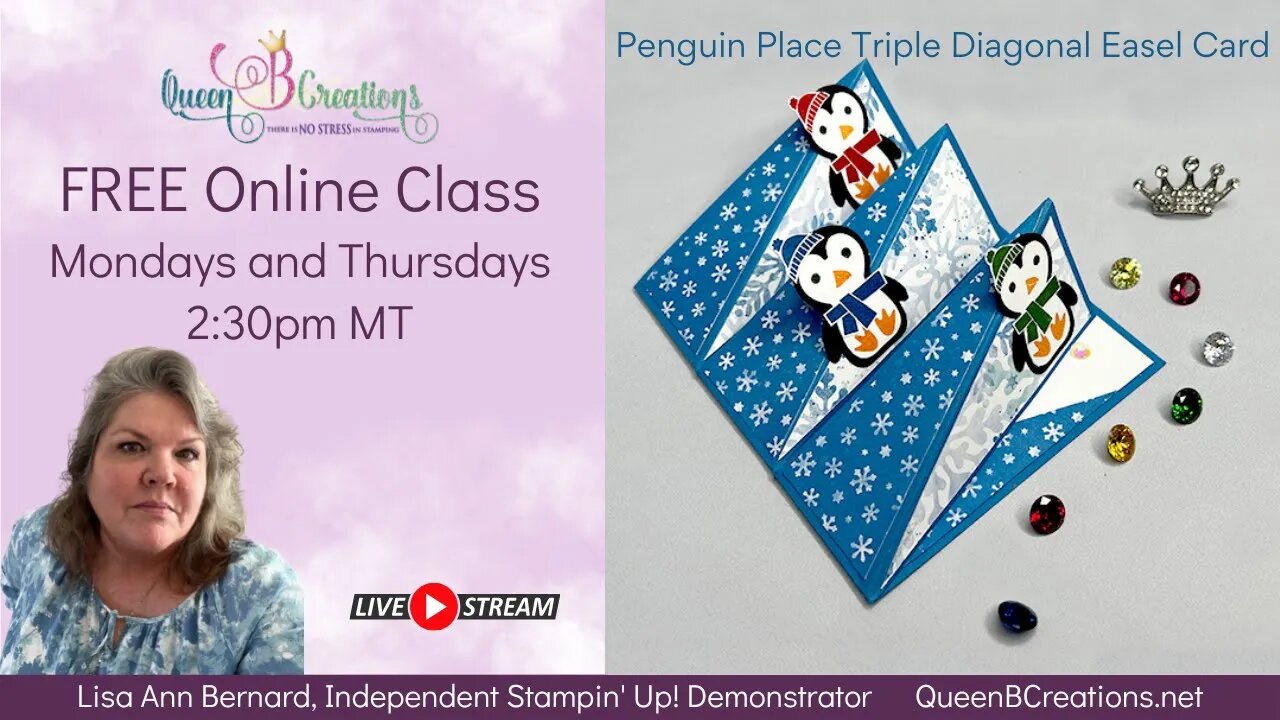 Stampin' Up! Penguin Place Triple Easel Card