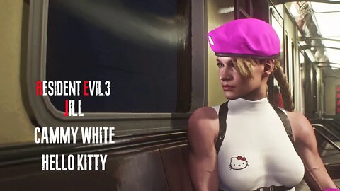 Resident Evil 3 Remake Jill Cammy White Hello Kitty