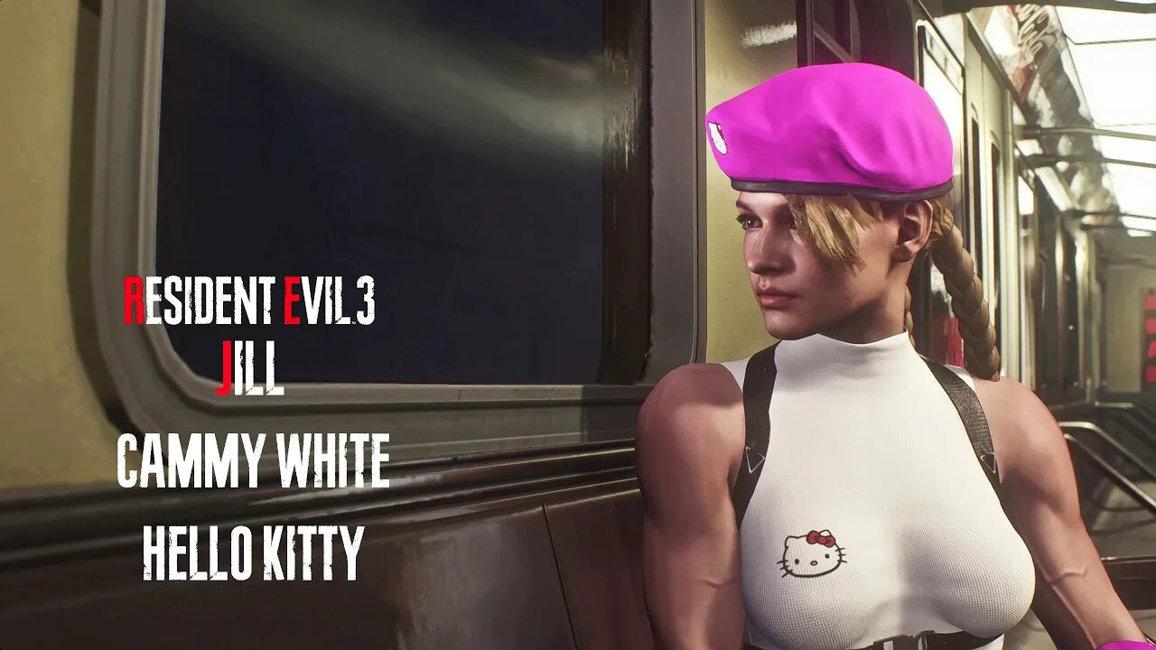 Resident Evil 3 Remake Jill Cammy White Hello Kitty