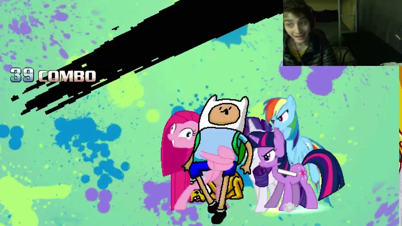 My Little Pony Characters (Twilight Sparkle, Rainbow Dash, And Rarity) VS Jake And Finn In A Battle