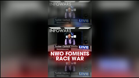 Alex Jones & Tucker Carlson: Globalists Fomenting Race War - 11/4/14