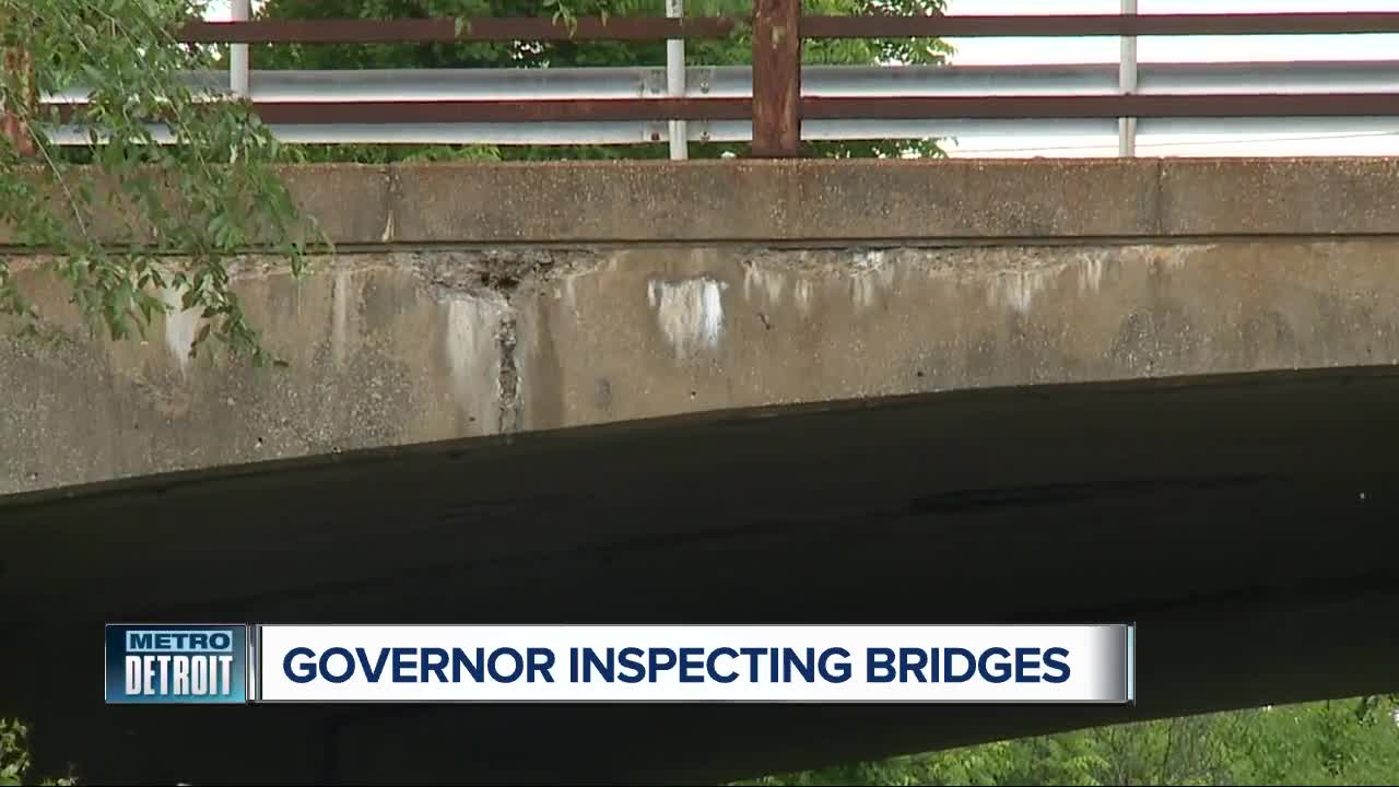 Gov. Whitmer inspecting bridges in metro Detroit
