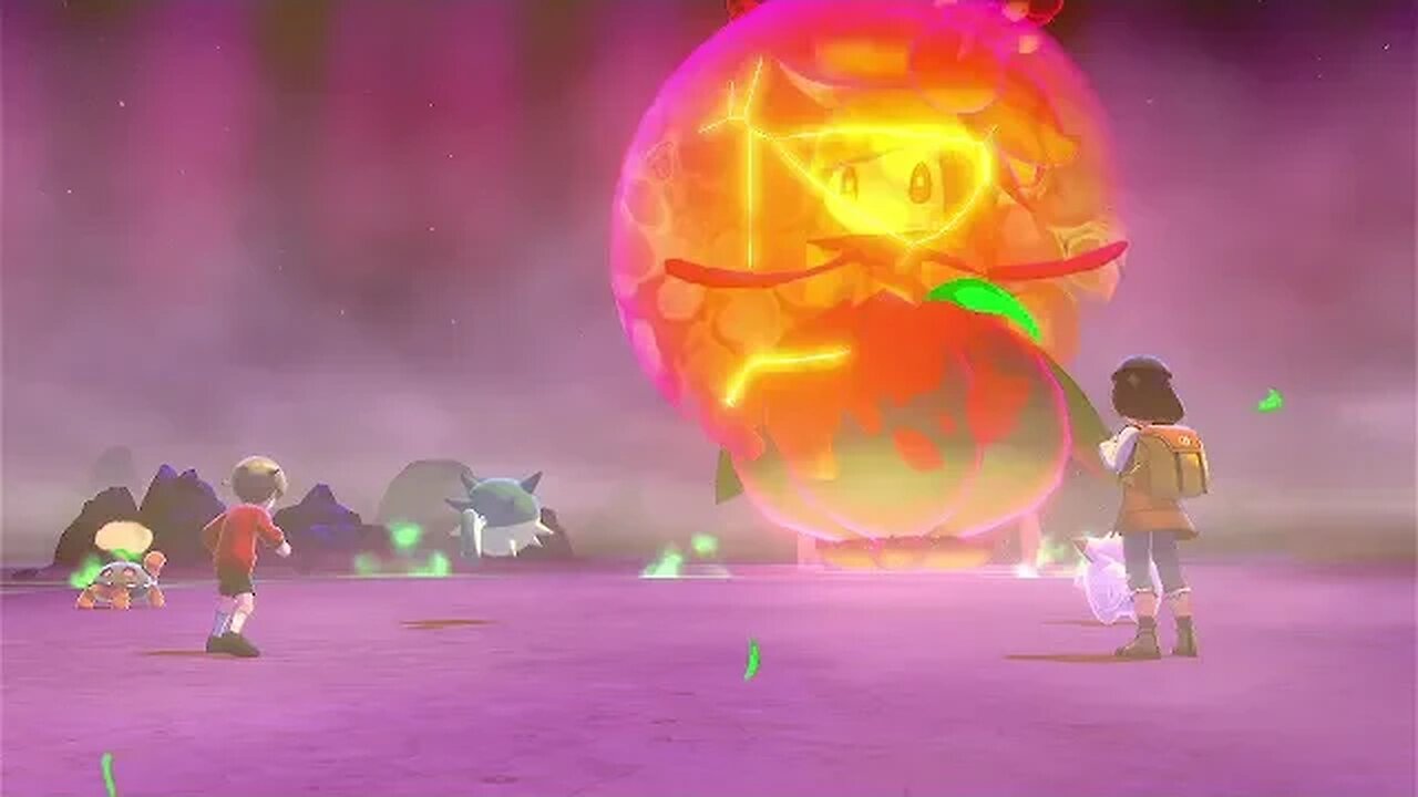 Pokémon Sword - Battling Dynamax Lilligant