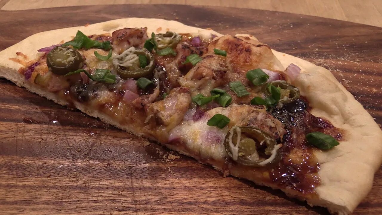 Chicken BBQ Pizza on the Kamado Joe