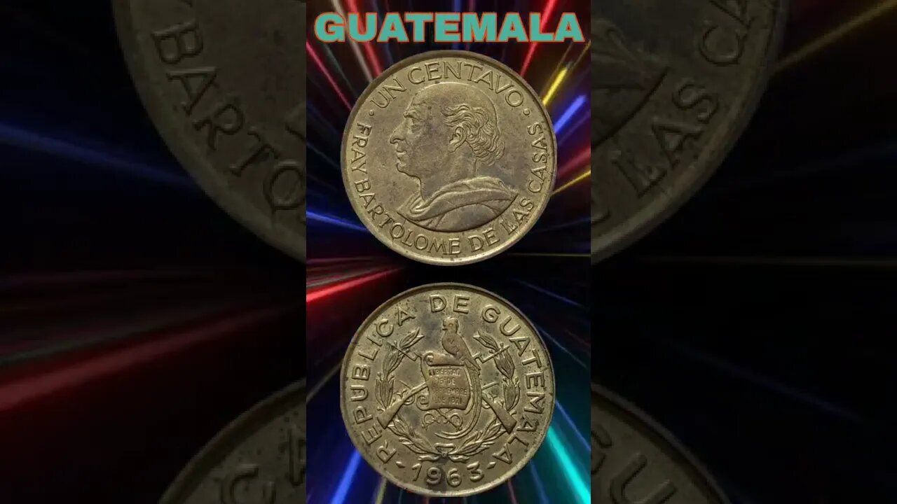 Guatemala 1 centavo 1963.#shorts #coinnotesz