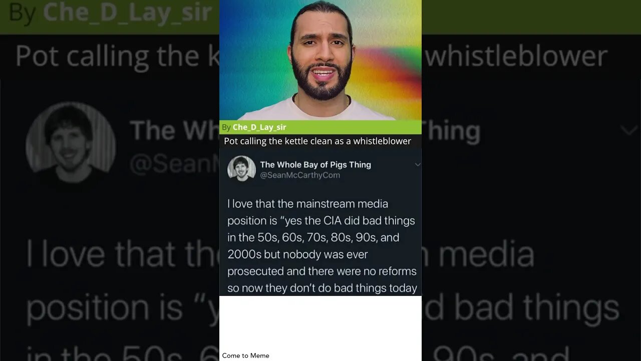 "Trust the CIA. Please. 😬🙏" -Mainstream Media