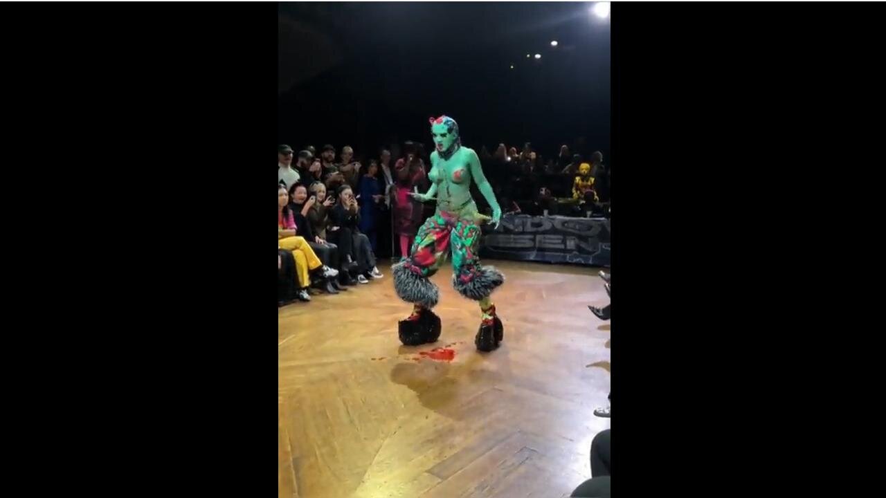 Satanic Fashion show in Paris - digustingly evil