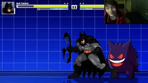 Batman VS Gengar The Pokemon In An Epic Battle In The MUGEN Video Game With Live Commentary