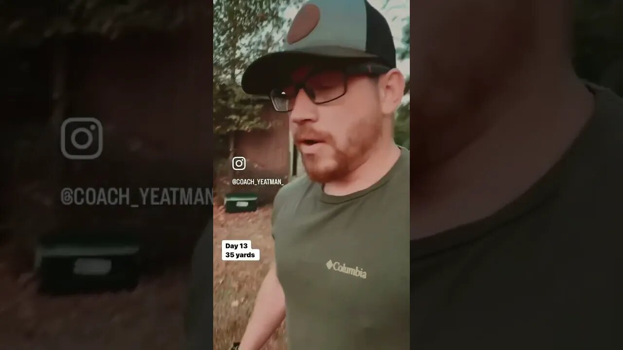 Day 13- 35 yrds #shoottoeat #archery