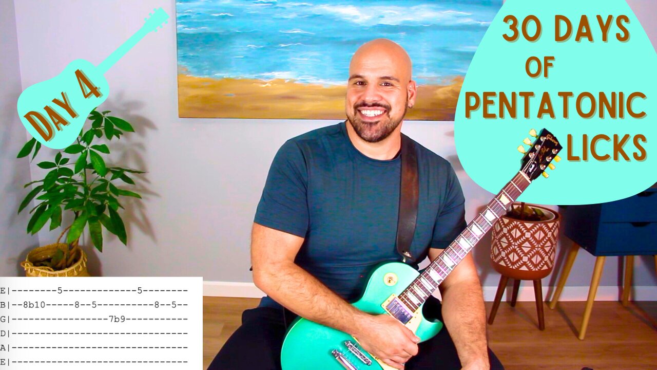 Day 4 - 30 Days Of Pentatonic Licks - Guitar Lesson