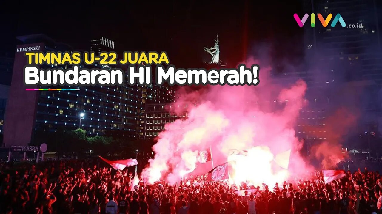 Langit Malam Jakarta Menyala! Ribuan Suporter Rayakan Kemenangan Timnas U-22